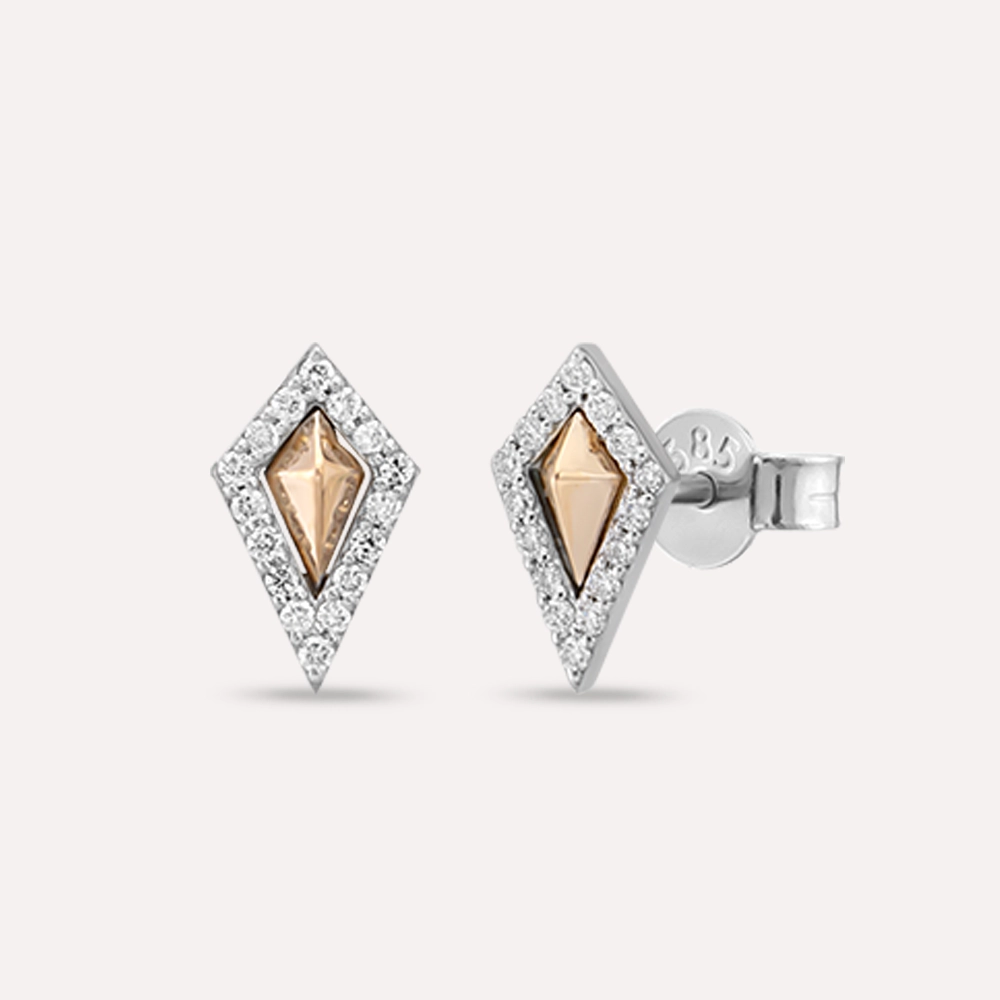 Diya 0.20 CT Diamond White Gold Earring - Nev Jewellery (1)
