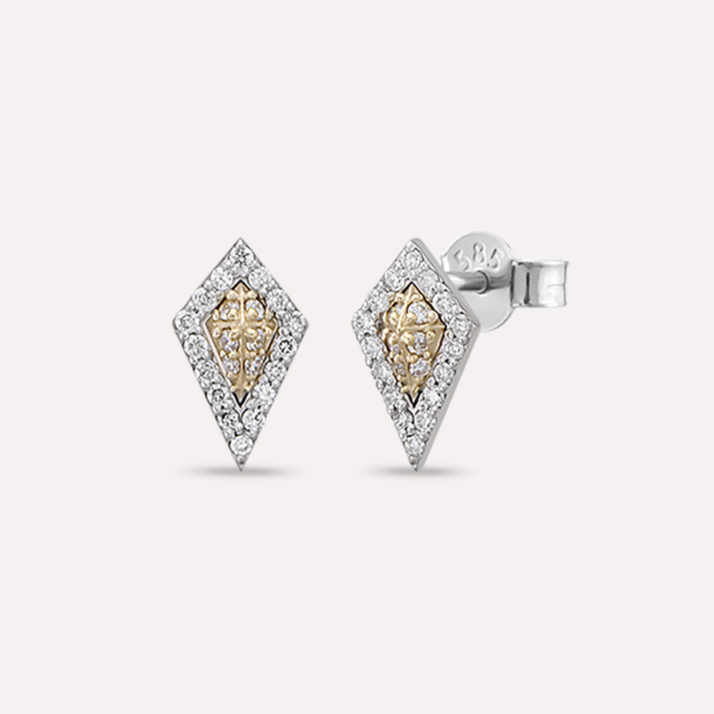 Diya 0.29 CT Diamond White Gold Earring - Nev Jewellery (1)