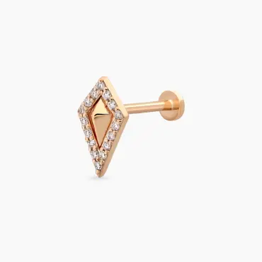 Diya Diamond Rose Gold Piercing - Nev Jewellery (1)