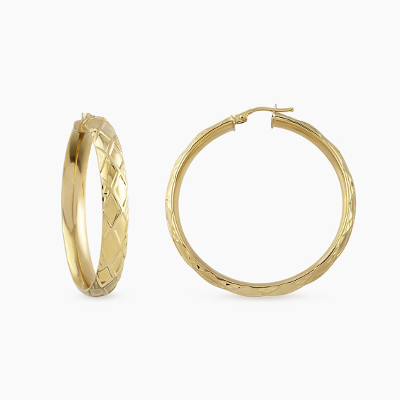 Dore Yellow Gold Italian Earring - Nev Jewellery