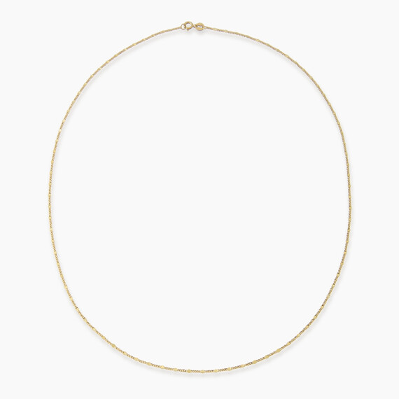 Douce Yellow Gold Italian Necklace - Nev Jewellery