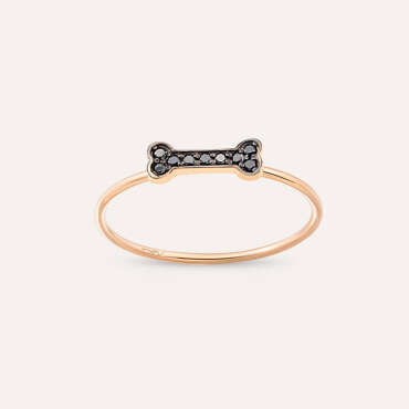Droopy 0.06 CT Black Diamond Ring - Nev Jewellery (1)