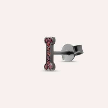 Droopy 0.11 CT Pink Sapphire Mini Single Earring - Nev Jewellery