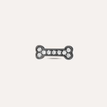 Droopy Black 0.06 CT Diamond Mini Single Earring - Nev Jewellery