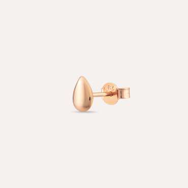 Drop Rose Gold Single Earring - Nev Jewellery