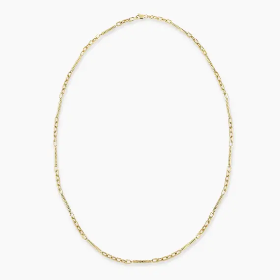 Equa Yellow Gold Italian Necklace - 1
