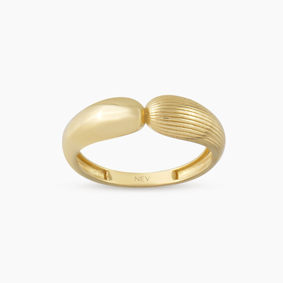 Equa Yellow Gold Ring - Nev Jewellery