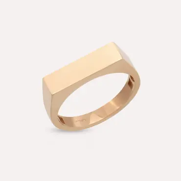 Even Thick Rose Gold Ring - Nev Jewellery (1)