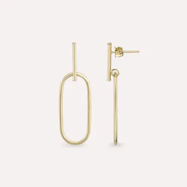 Evie Yellow Gold Earring - Nev Jewellery (1)