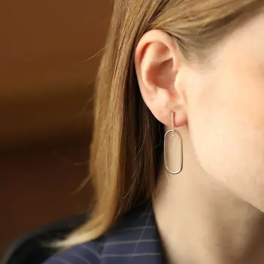 Evie Yellow Gold Earring - Nev Jewellery (1)