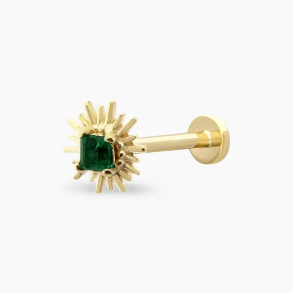 Feya Emerald Yellow Gold Piercing - 1