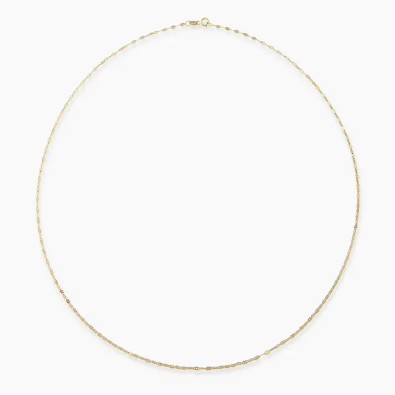 Fiore Yellow Gold Italian Necklace - 1