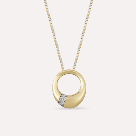 Flanch Yellow Gold Necklace - Nev Jewellery