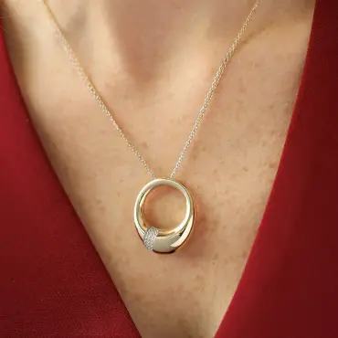 Flanch Yellow Gold Necklace - Nev Jewellery (1)
