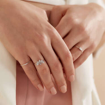 Flare 0.26 CT Diamond White Gold Ring - Nev Jewellery