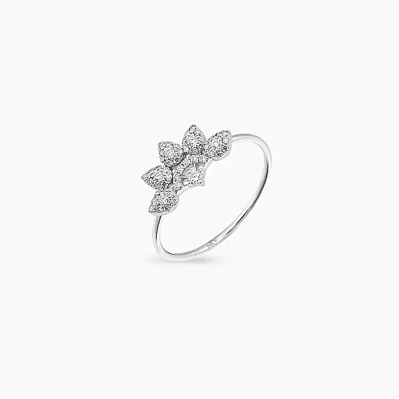 Flare 0.26 CT Diamond White Gold Ring - 3