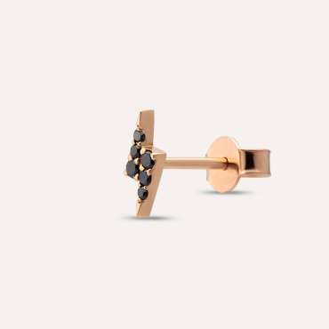 Flash 0.05 CT Black Diamond Mini Single Earring - Nev Jewellery (1)