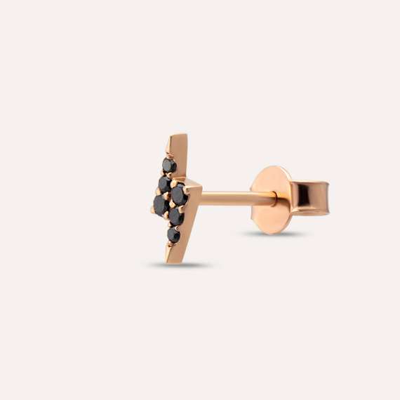 Flash 0.05 CT Black Diamond Mini Single Earring - 4