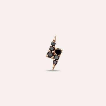 Flash 0.05 CT Black Diamond Mini Single Earring - Nev Jewellery