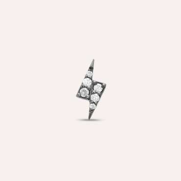 Flash Black 0.04 CT Diamond Mini Single Earring - Nev Jewellery