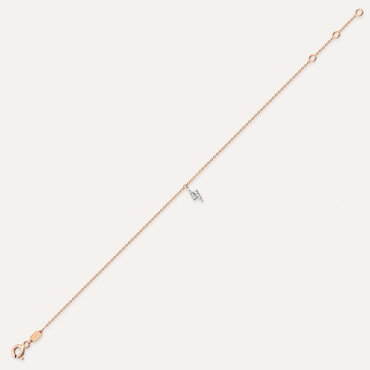 Flash White 0.06 CT Diamond Anklet - Nev Jewellery (1)