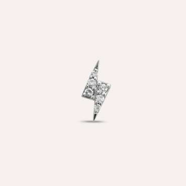 Flash White 0.04 CT Diamond Mini Single Earring - Nev Jewellery