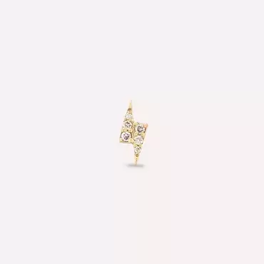 Flash Yellow 0.04 CT Diamond Single Earring - Nev Jewellery (1)