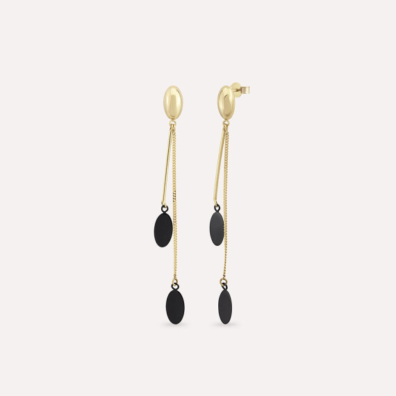 Folio Yellow Gold Earring - Nev Jewellery