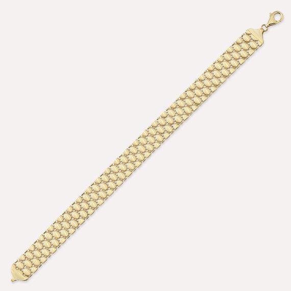 Glassy Yellow Gold Bracelet - Nev Jewellery