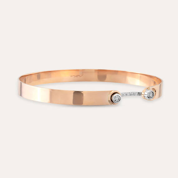 Hera 0.14 CT Diamond Rose Gold Bracelet - 6