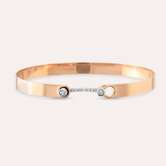 Hera 0.14 CT Diamond Rose Gold Bracelet - 3