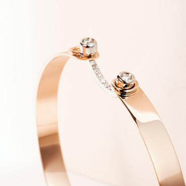 Hera 0.14 CT Diamond Rose Gold Bracelet - Nev Jewellery (1)