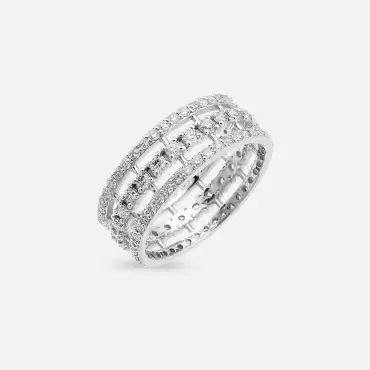 Honey 1.42 CT Diamond White Gold Eternity Ring - Nev Jewellery (1)