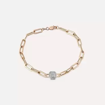 Jesse 0.21 CT Diamond Rose Gold Bracelet - Nev Jewellery (1)