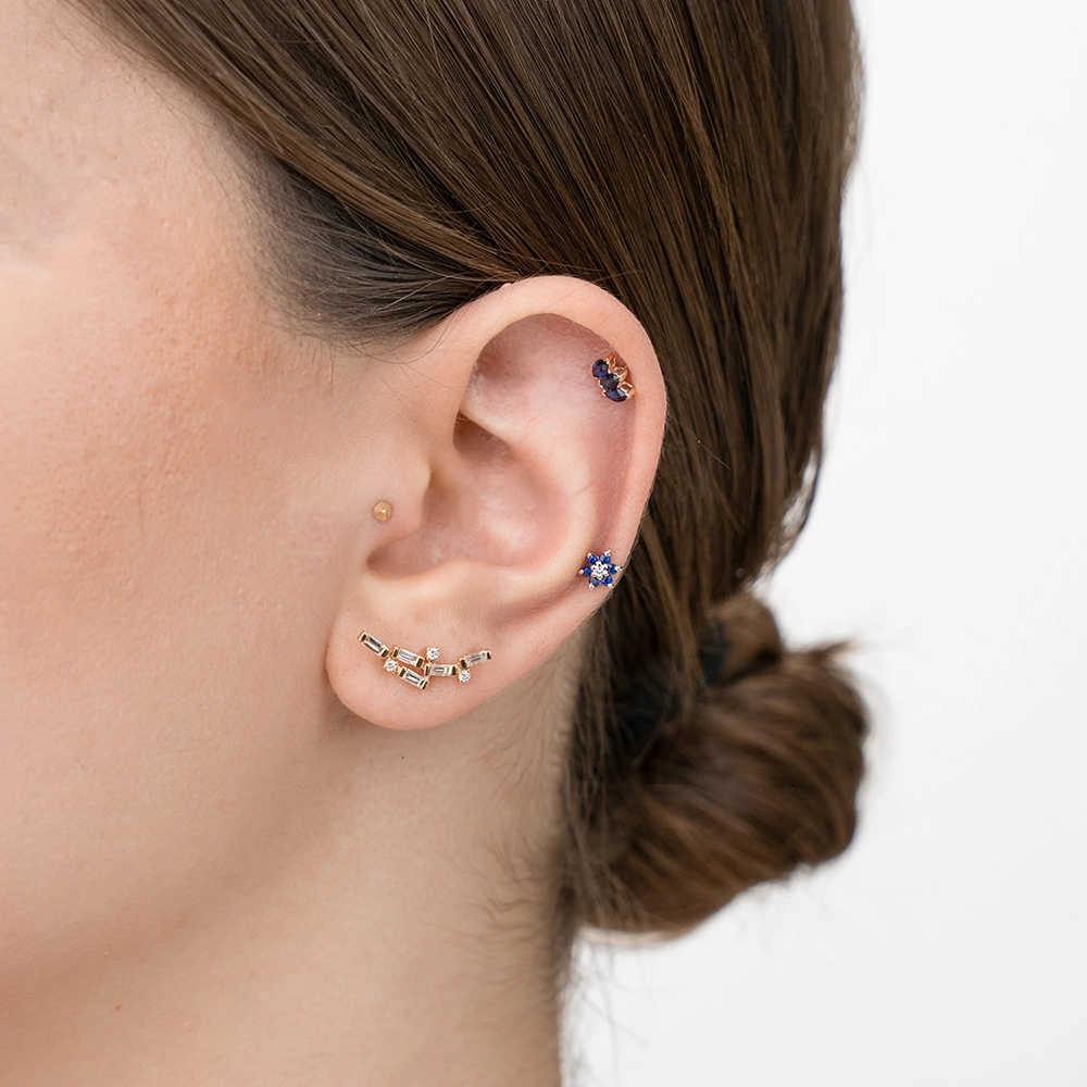 Joy Sapphire and Diamond Rose Gold Piercing - Nev Jewellery (1)