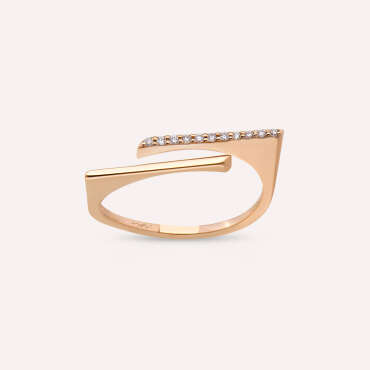 Keen 0.05 CT Diamond Rose Gold Ring - Nev Jewellery