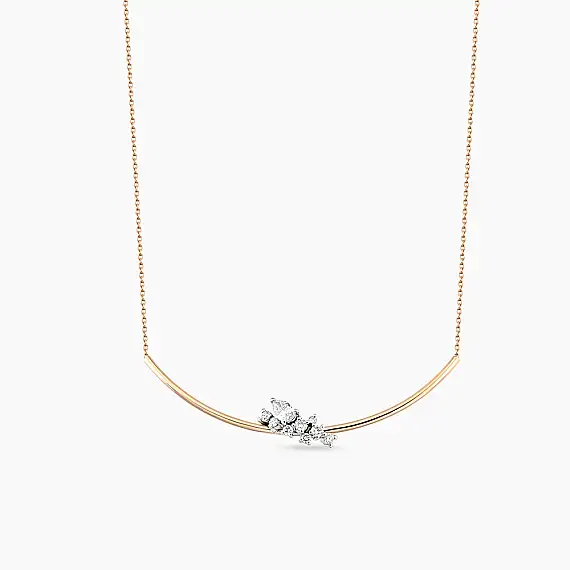Kleio 0.37 CT Diamond Rose Gold Pendant - 2