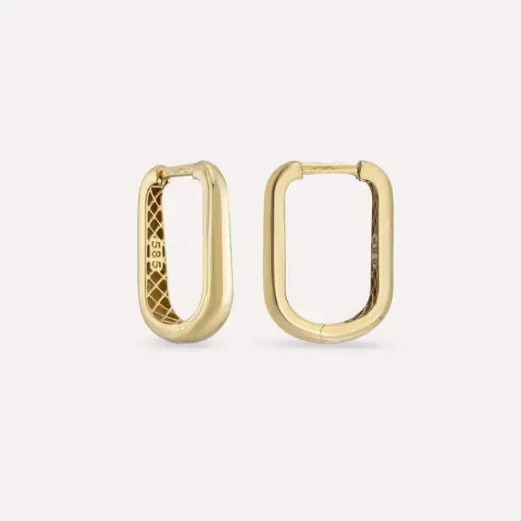 Klip Yellow Gold Earring - 1