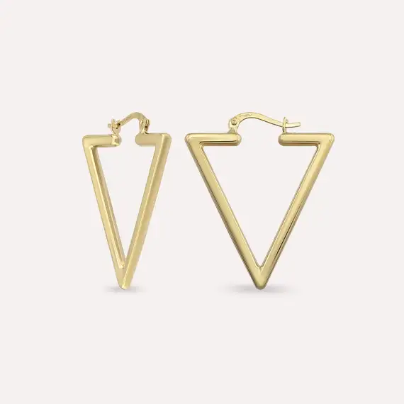 Lea Yellow Gold Earring - 1