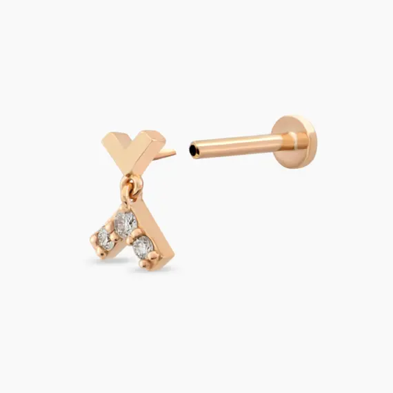 Liv Diamond Rose Gold Piercing - 4