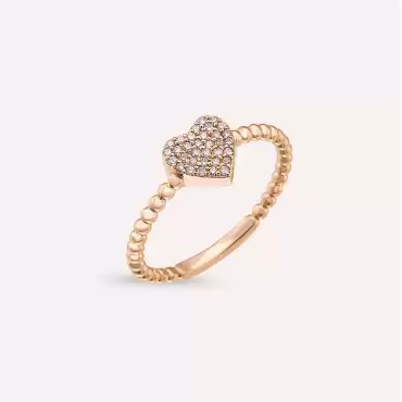 Love 0.15 CT Diamond Rose Gold Ring - Nev Jewellery (1)