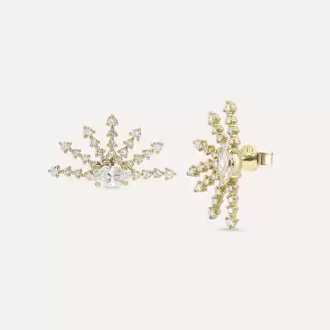 Lumiere 1.28 CT Marquise Cut Diamond Yellow Gold Earring - Nev Jewellery (1)