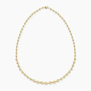 Lunea Yellow Gold Italian Necklace - Nev Jewellery (1)