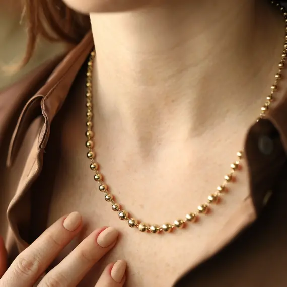 Lunea Yellow Gold Italian Necklace - 4