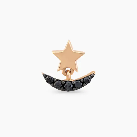 Luster Black Diamond Rose Gold Piercing - 3