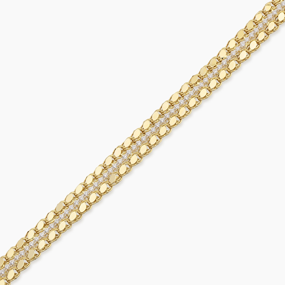 Lustre Stone Yellow Gold Bracelet - Nev Jewellery (1)