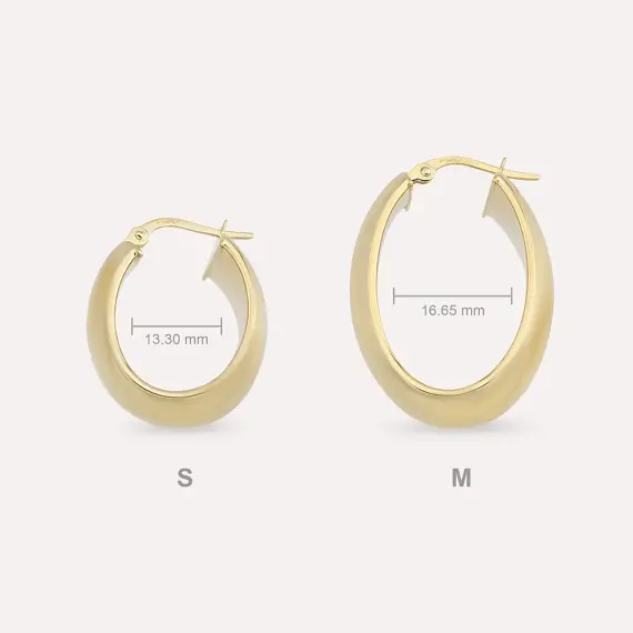 Luxe Medium Yellow Hoop Earring - 6