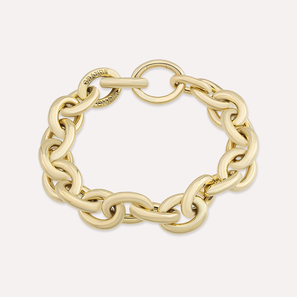 Magna II Yellow Gold Bracelet - Nev Jewellery (1)