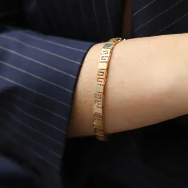 Mazel II Yellow Gold Bracelet - Nev Jewellery (1)
