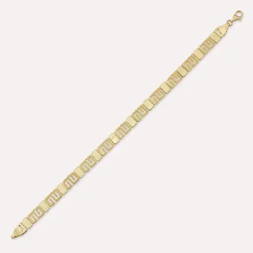 Mazel II Yellow Gold Bracelet - Nev Jewellery (1)